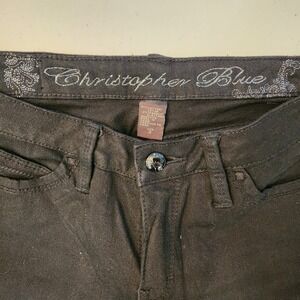 Christopher Blue Black Skinny Jeans Size 2 (Fits like 26)